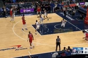 万箭齐发!凯肖恩-乔治三分射进还要加罚 奇才轰14-3领先76人15分